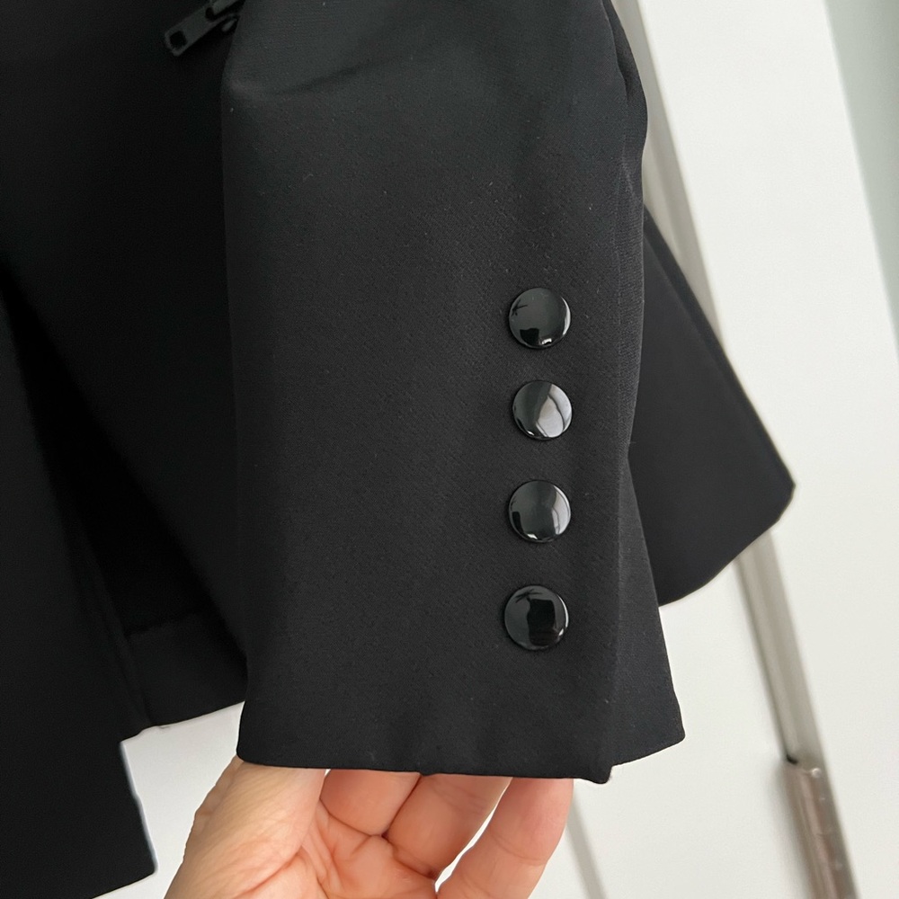 Veronica Beard Iconic Scuba Dickey Jacket Blazer Black - Picture 5 of 13